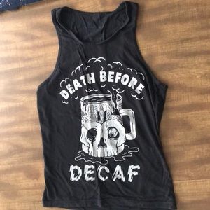 Pyknic death before decaf tank